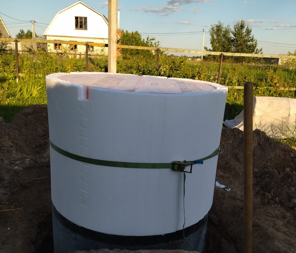 Изоляция колодцев (На примере цилиндры Foampipe Well)